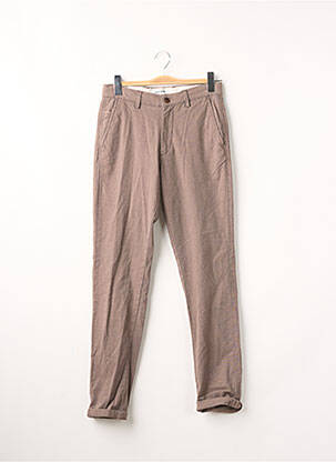 Pantalon slim stretch taille normale marron JACK & JONES homme