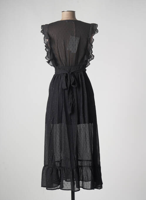 Robe mi-longue noir CALIE femme