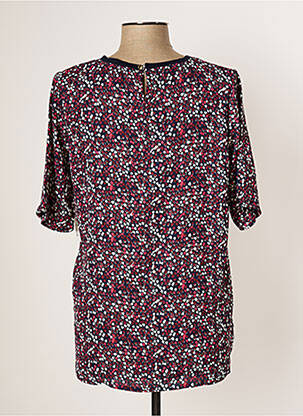 Top imprimé fantaisie manches courtes bleu STOOKER femme