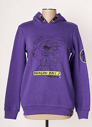Sweat-shirt à capuche violet DRAGON BALL Z pour homme