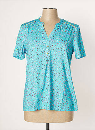 Top stretch manches courtes bleu DAMART femme