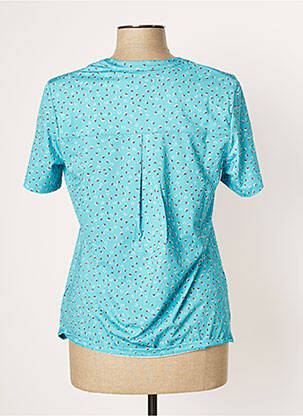 Top stretch manches courtes bleu DAMART femme