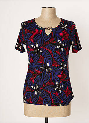 Top stretch manches courtes bleu DAMART femme