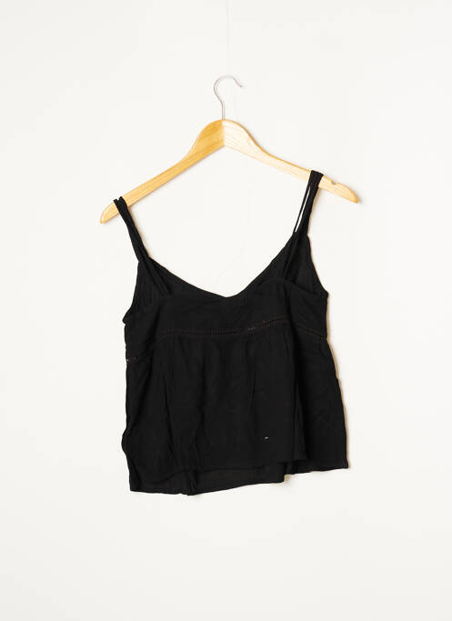 Top coupe fluide fines bretelles noir CALIE femme