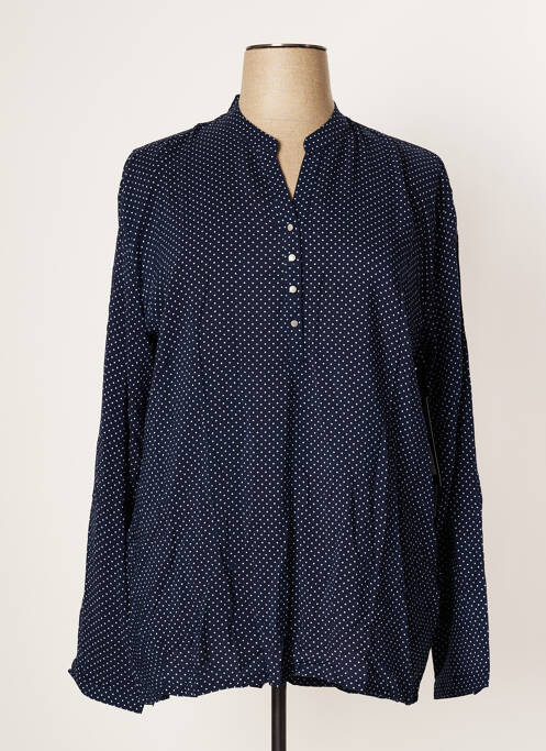 Tunique Femme Manches Longues Toscane - Tons Bleu Et Vert Floral, Taille 1, Neuve