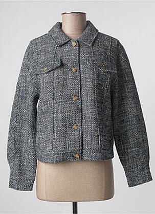 Veste casual coupe droite bleu BONOBO femme