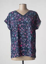 Top stretch manches courtes bleu DAMART femme