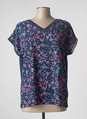 Top stretch manches courtes bleu DAMART femme