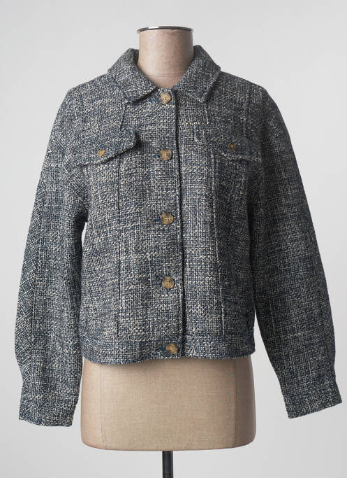 Veste casual coupe droite bleu BONOBO femme