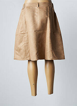 Jupe mi-longue taille haute marron DAMART femme