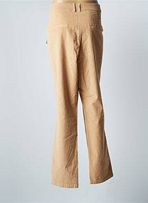 Pantalon chino fermeture zippée sous rabat boutonné taille normale beige DAMART femme