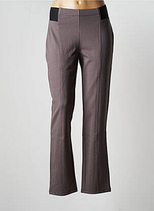 Pantalon slim taille haute taille haute marron DAMART femme