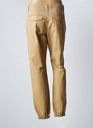 Pantalon droit tissage popeline taille normale beige BONOBO femme