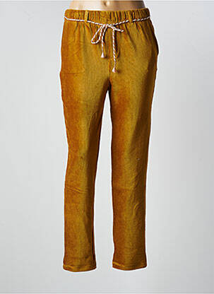 Pantalon chino jaune BONOBO pour femme