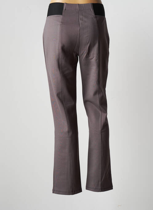 Pantalon slim taille élastique taille haute marron DAMART femme