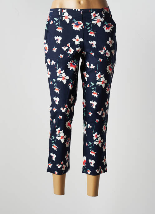 Pantalon 7/8 tissage popeline bleu DAMART femme