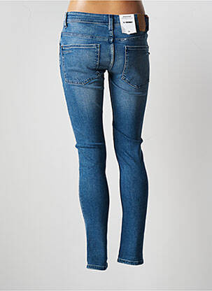 Jeans coupe slim effet usé délavé taille normale bleu BONOBO femme