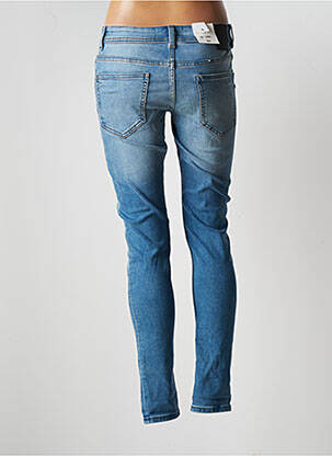 Jeans coupe slim effet usé délavé taille normale bleu BONOBO femme