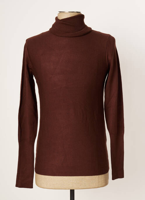 Pull col roulé marron RESERVED pour homme