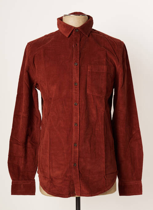 Chemise manches longues marron CREEKS pour homme