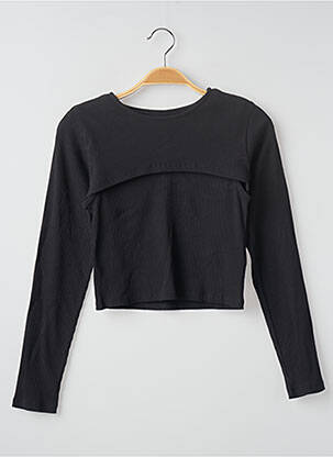 Top stretch manches longues noir LIBERTO femme