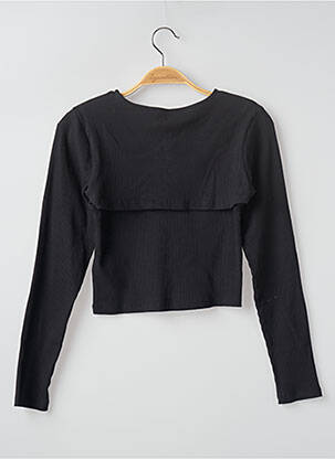 Top stretch manches longues noir LIBERTO femme