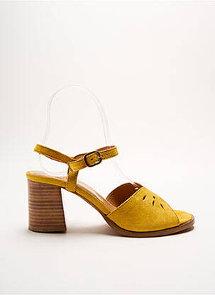 Sandales/Nu pieds jaune ALIWELL pour femme
