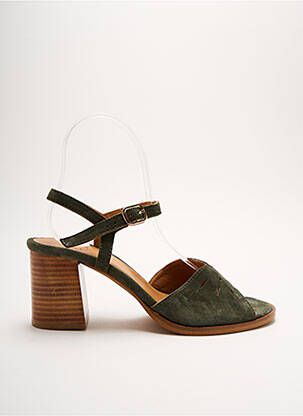 Sandales/Nu pieds vert ALIWELL pour femme