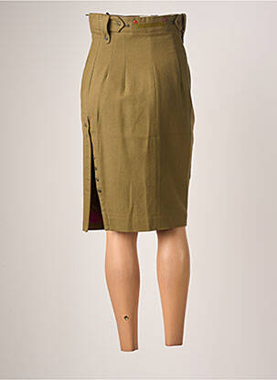 Jupe mi-longue taille à pinces vert PAUL SMITH femme