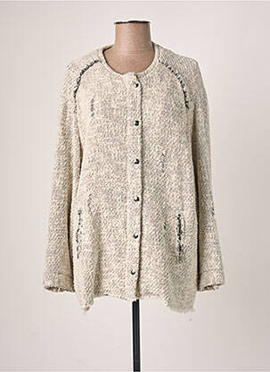 Gilet manches longues col rond gris IRO femme