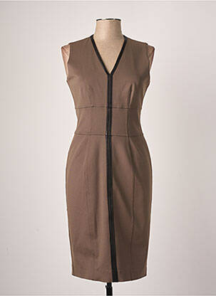 Robe mi-longue sans manche sans manche vert BURBERRY femme