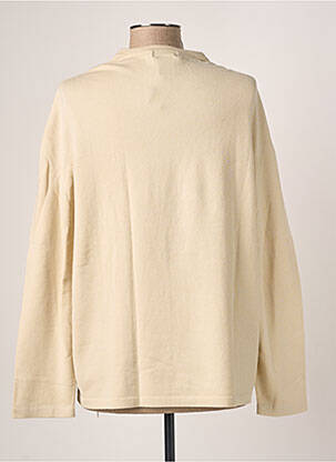 Pull coupe droite manches longues beige FACONNABLE femme