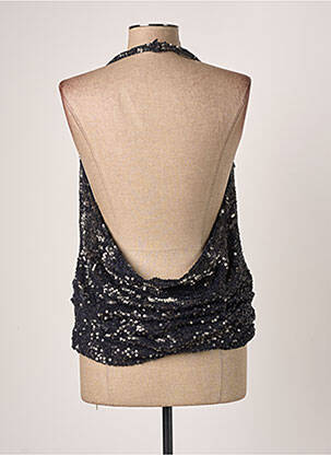 Top col v fines bretelles noir PATRIZIA PEPE femme