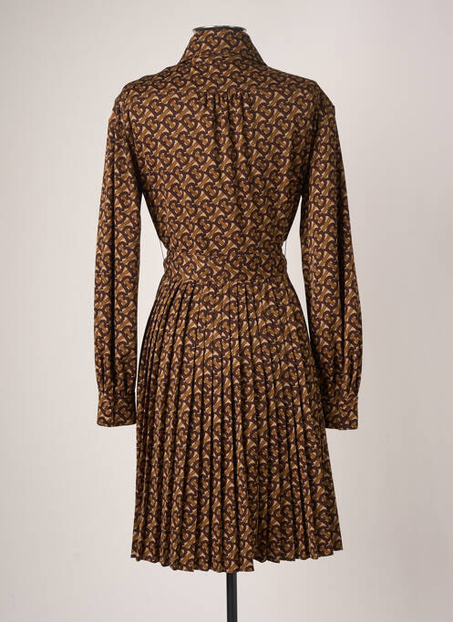 Robe mi-longue marron BURBERRY pour femme