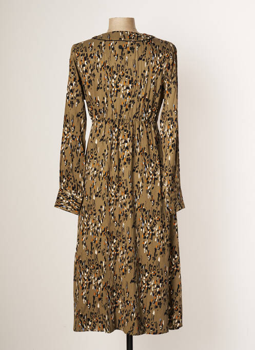 Robe mi-longue vert LOLA ESPELETA pour femme