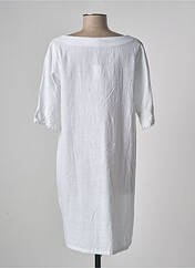Robe courte blanc LA CIBLE ROUGE pour femme seconde vue