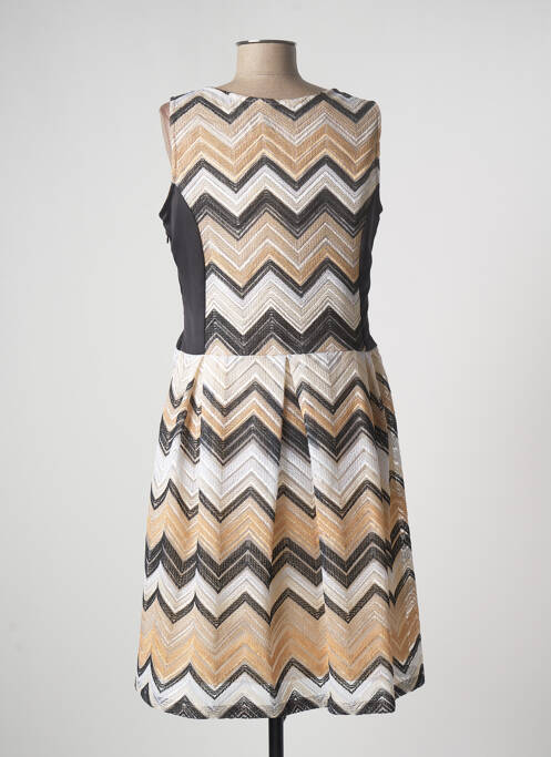 Robe mi-longue beige PAUL BRIAL pour femme