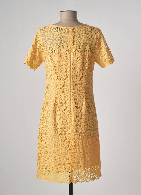 Robe mi-longue jaune PAUL BRIAL pour femme