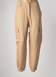 Pantalon cargo poches taille haute beige LEE COOPER femme