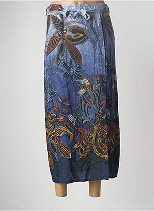 Jupe longue taille haute bleu PAUL BRIAL femme