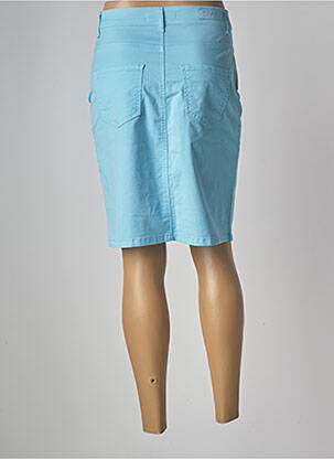 Jupe mi-longue stretch bleu FRED SABATIER femme