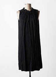 Robe mi-longue coupe fluide sans manche noir QUATTRO femme