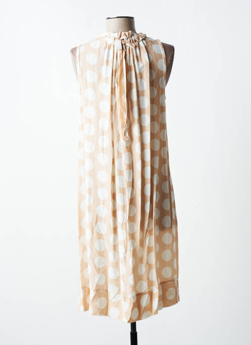 Robe mi-longue beige QUATTRO pour femme