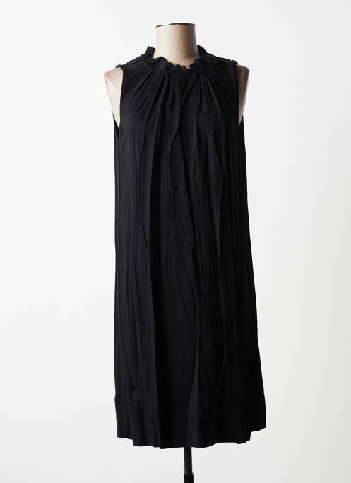 Robe mi-longue noir QUATTRO pour femme