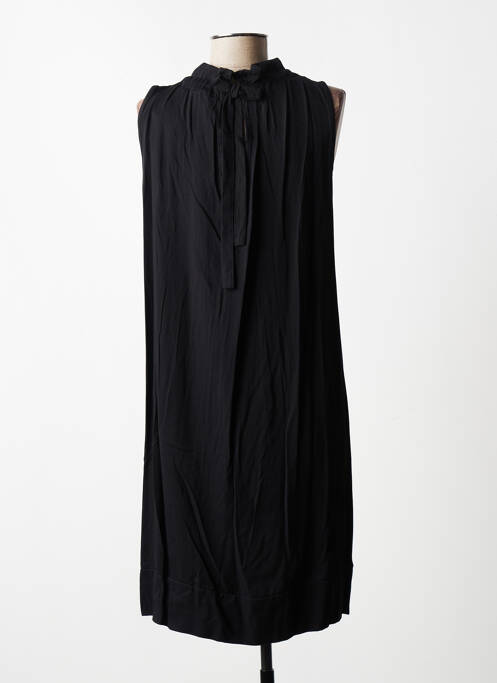 Robe mi-longue noir QUATTRO pour femme