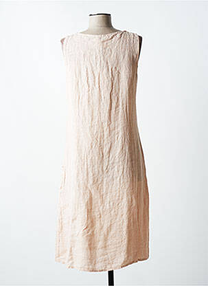Robe mi-longue sans manche sans manche rose QUATTRO femme