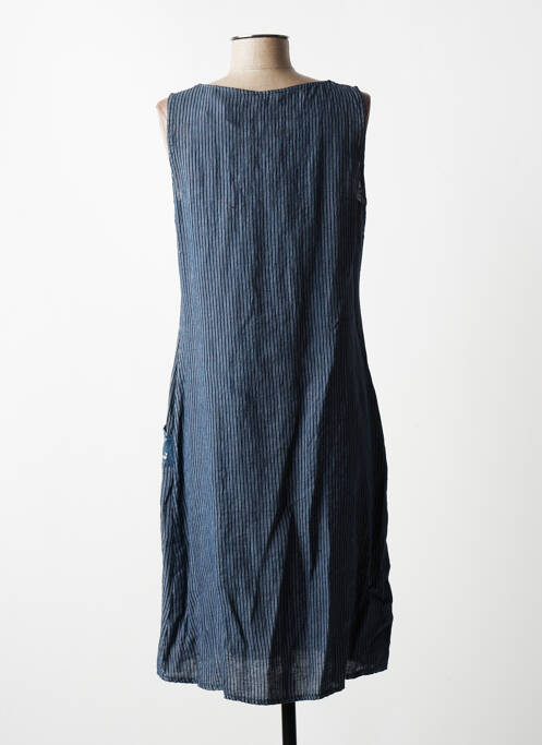 Robe mi-longue bleu QUATTRO pour femme