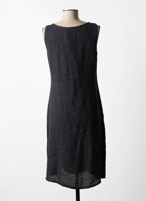 Robe mi-longue noir QUATTRO pour femme