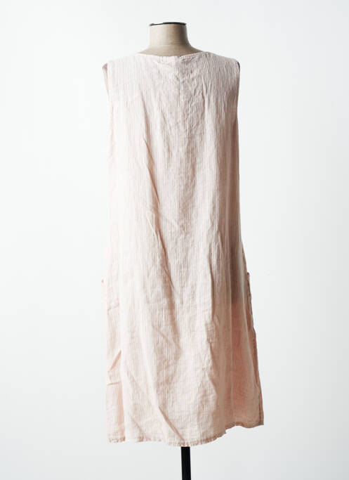 Robe mi-longue rose QUATTRO pour femme