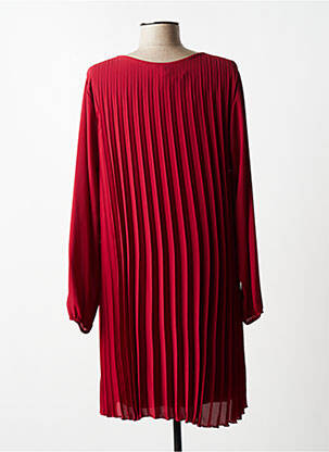 Robe courte manches longues manches longues rouge QUATTRO femme